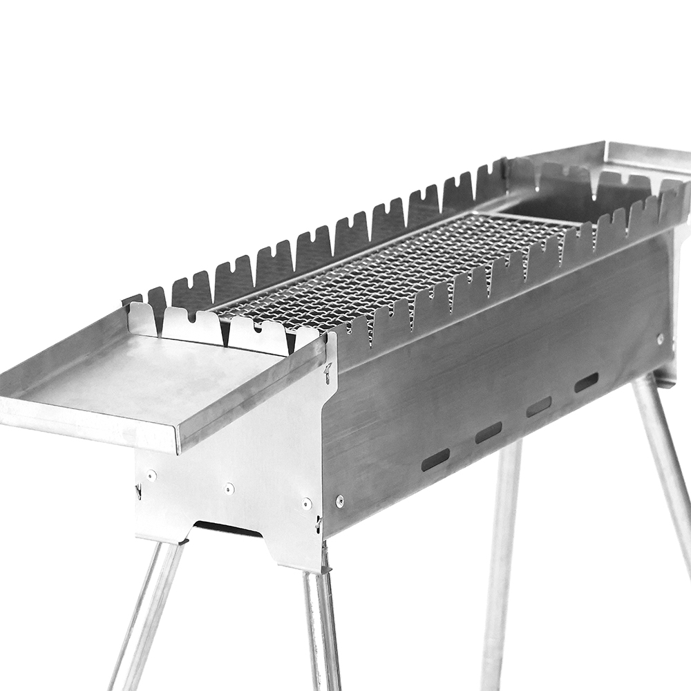 ステンレス製長方形レギュラーバーベキューグリル